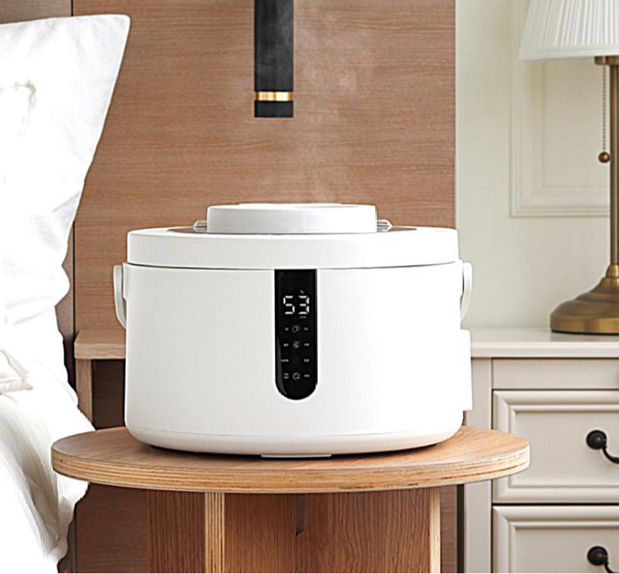 3L Steam Humidifier Warm Mist Humidifier with 100°C Sterilization No White Dust for Home