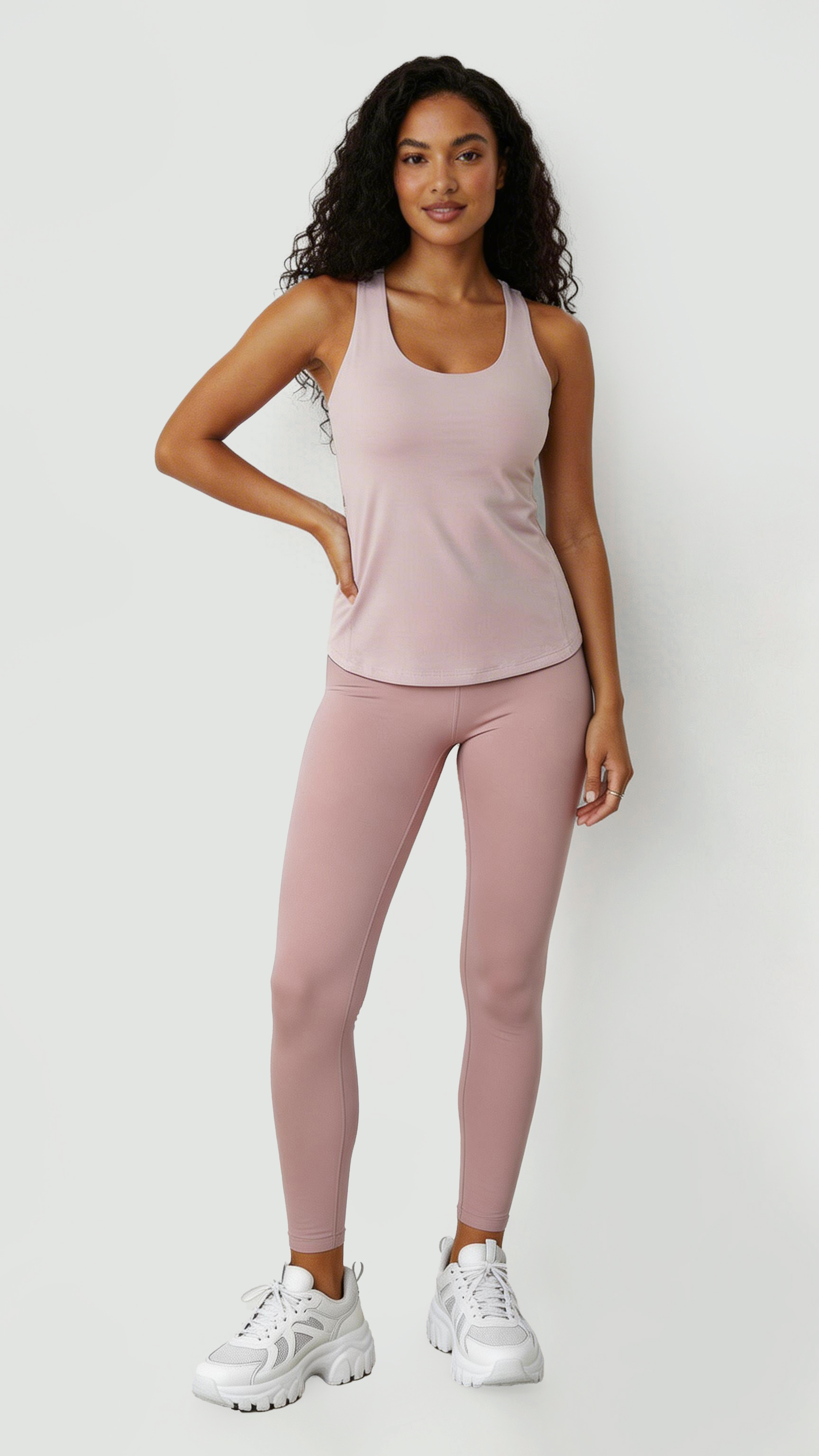 Racerback Tank & High-Waist Legging Set