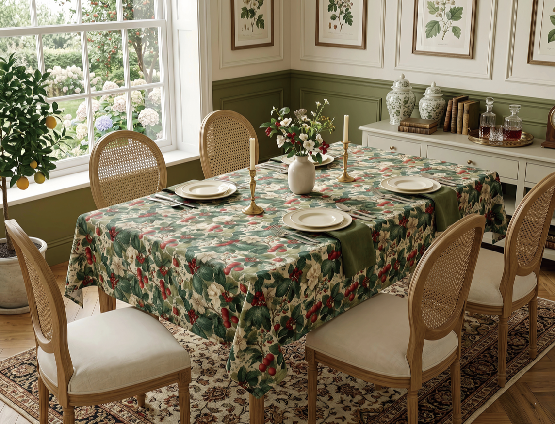 PVC Table Cloth With Polyester Backing