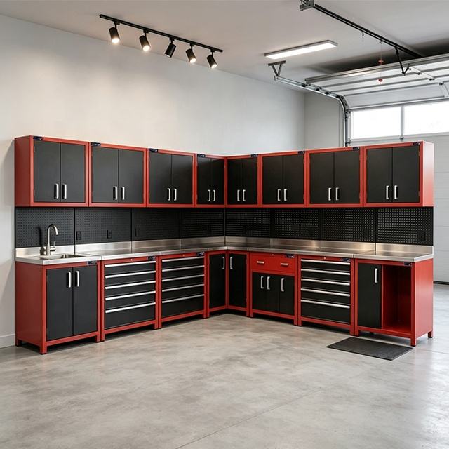 Corner workspace storage workbench heavy-duty modular garage tool cabinet Whtasapp 19990583614
