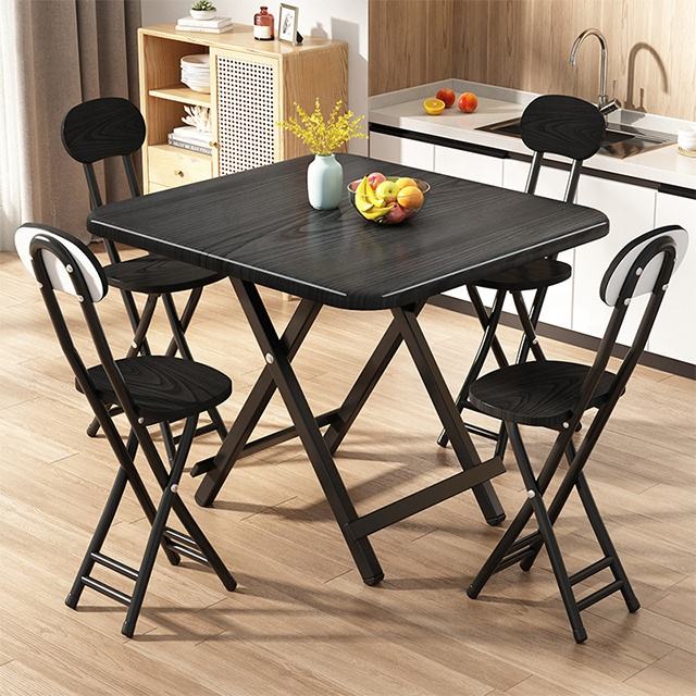 Compact Square Folding Small Dining Table Set, Budget‑friendly