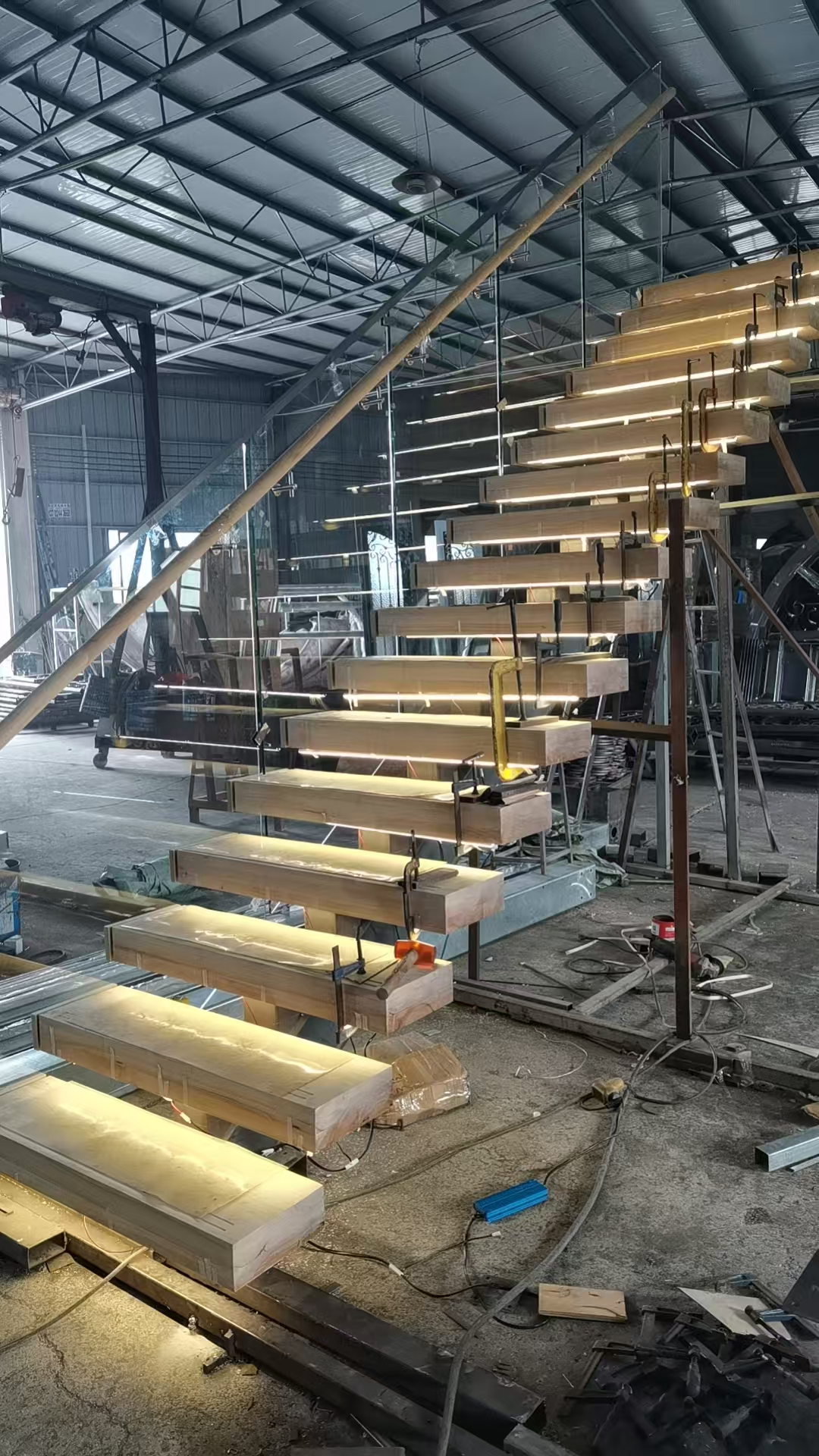 steel stairs