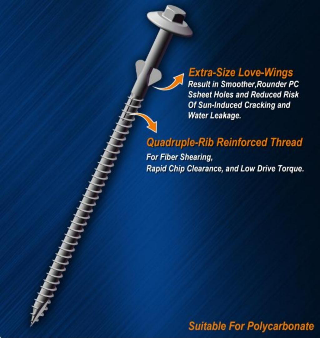 Timber Screw With Extra-Size Love-Wings