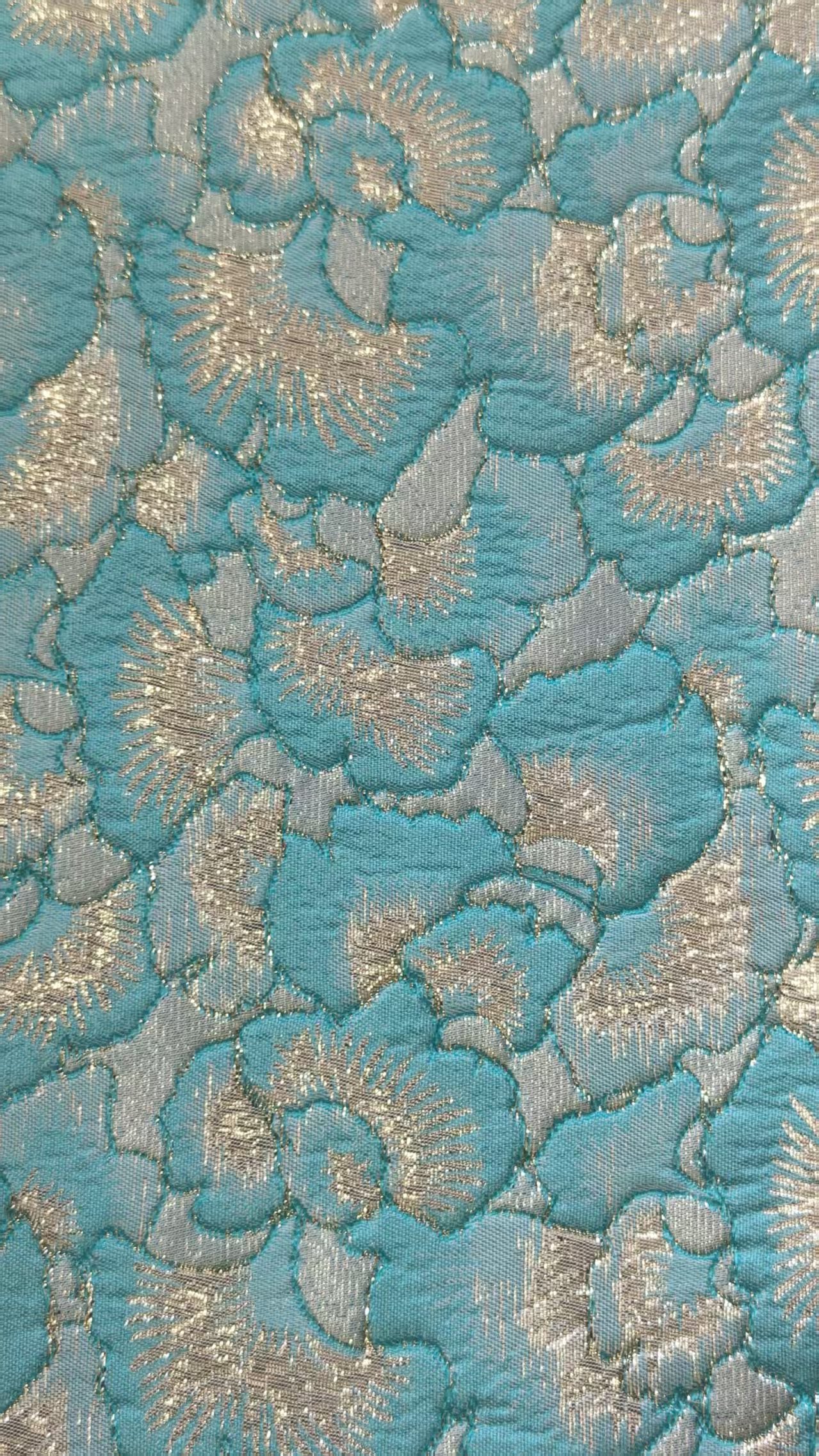 Fashion metallic brocade fabric for coat clothing