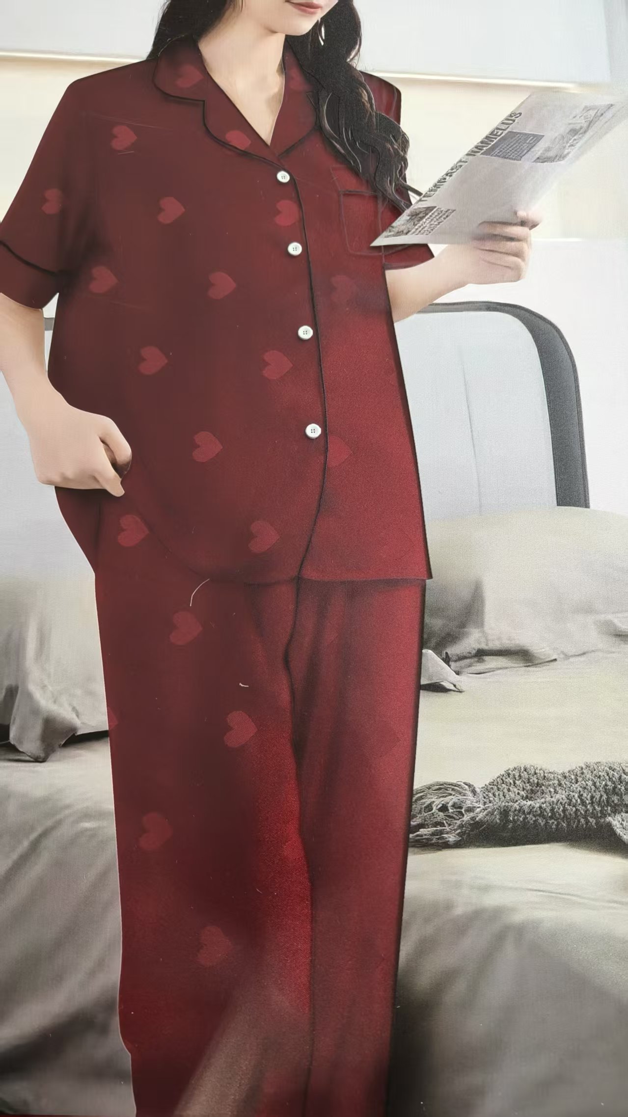 Charmuse satin stretch jacqaurd fabric for sleepwear clothing