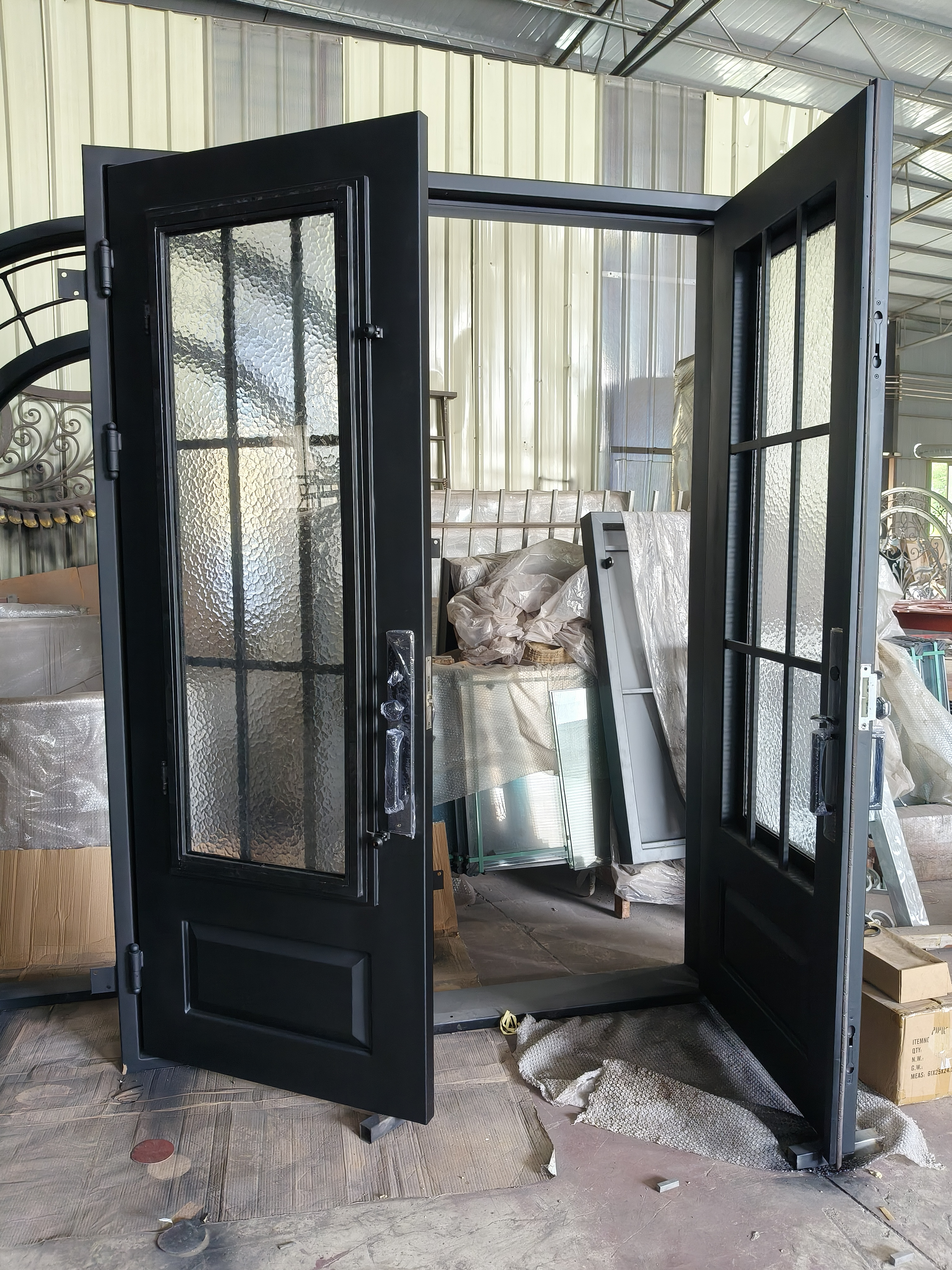 Iron front door