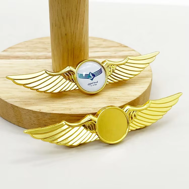 Custom Logo Pilot Wings Pin