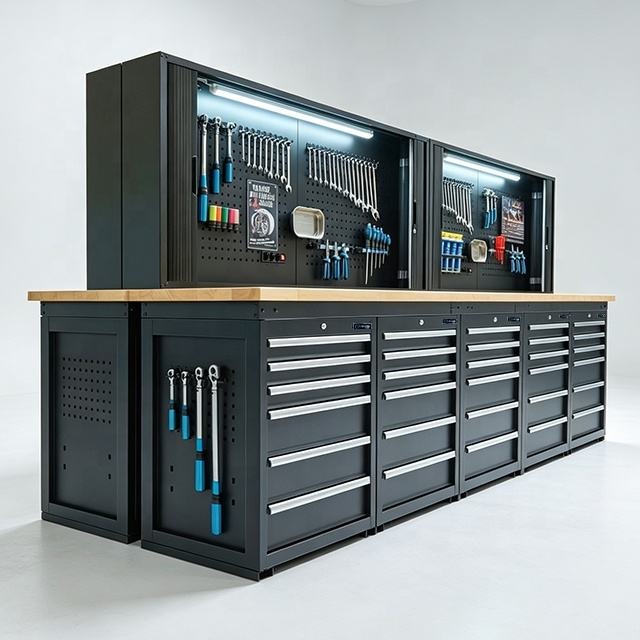 Customized heavy-duty workshop workbench tool cabinet system storage systemWhtasapp 19990583614