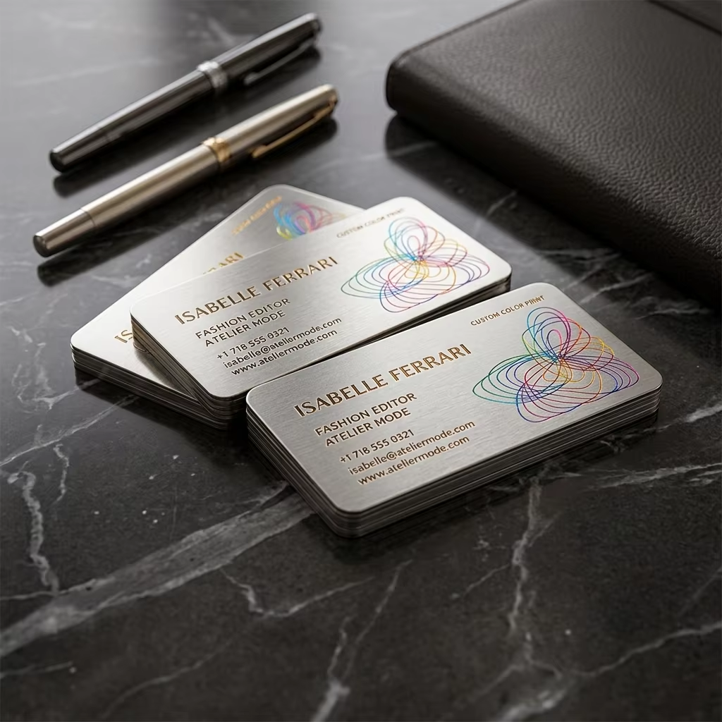 Custom Logo Stainless Steel Business Cards