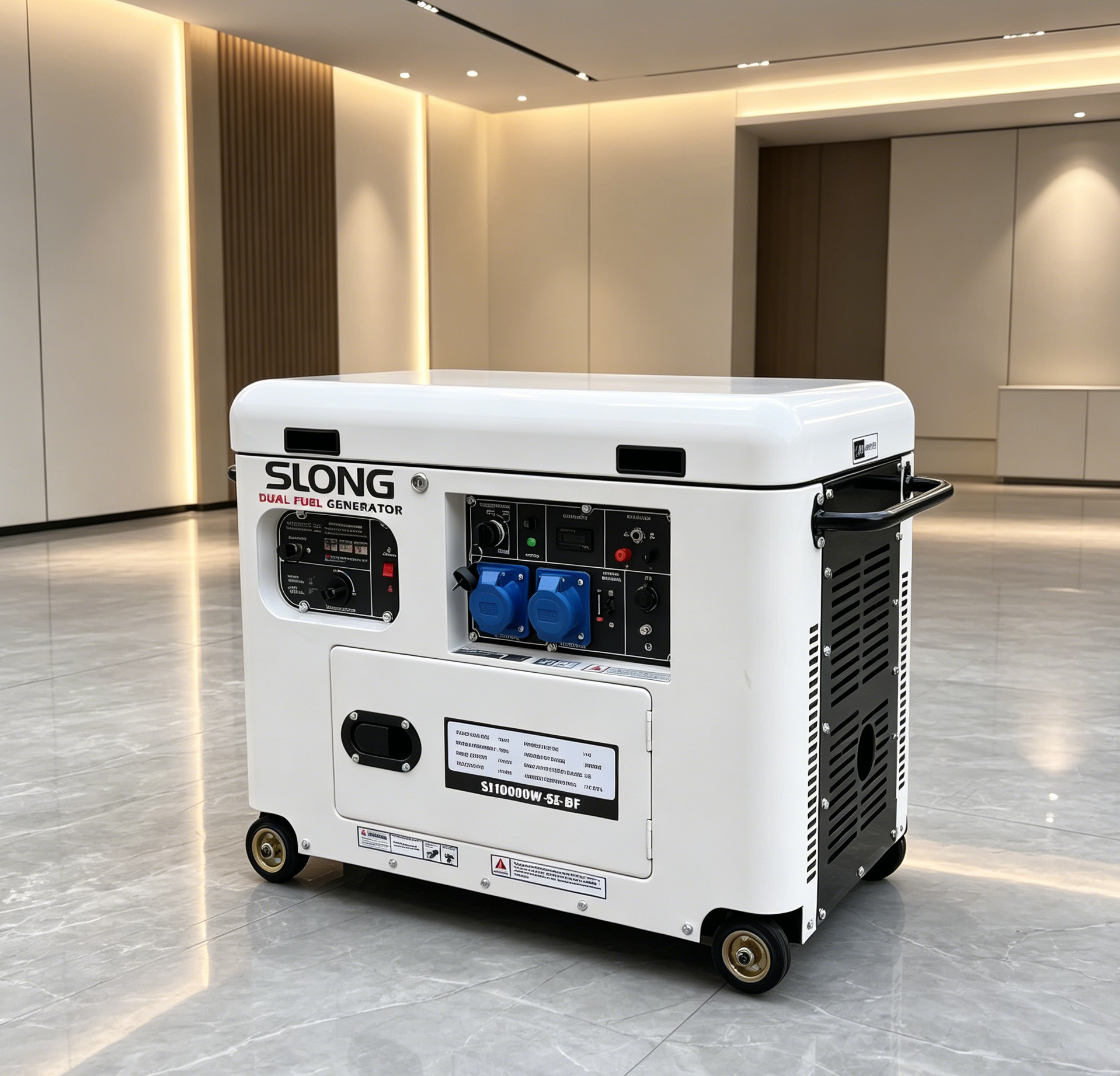 Super Silent Gasoline/Lpg/Natural Gas Triple Fuel Generator