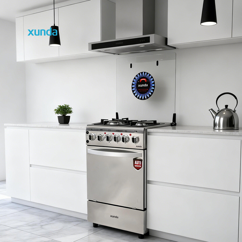 Xunda Hot Sale 3 Gas 1 Electric Multifunctional Oven Stove with Gas Stove Oven All-in-one Oven with Grille Rack Tray Oven