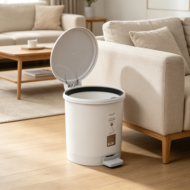 7.3l 12.5l plastic step bin dustbin trashbin with lid and inner barrel for home and office