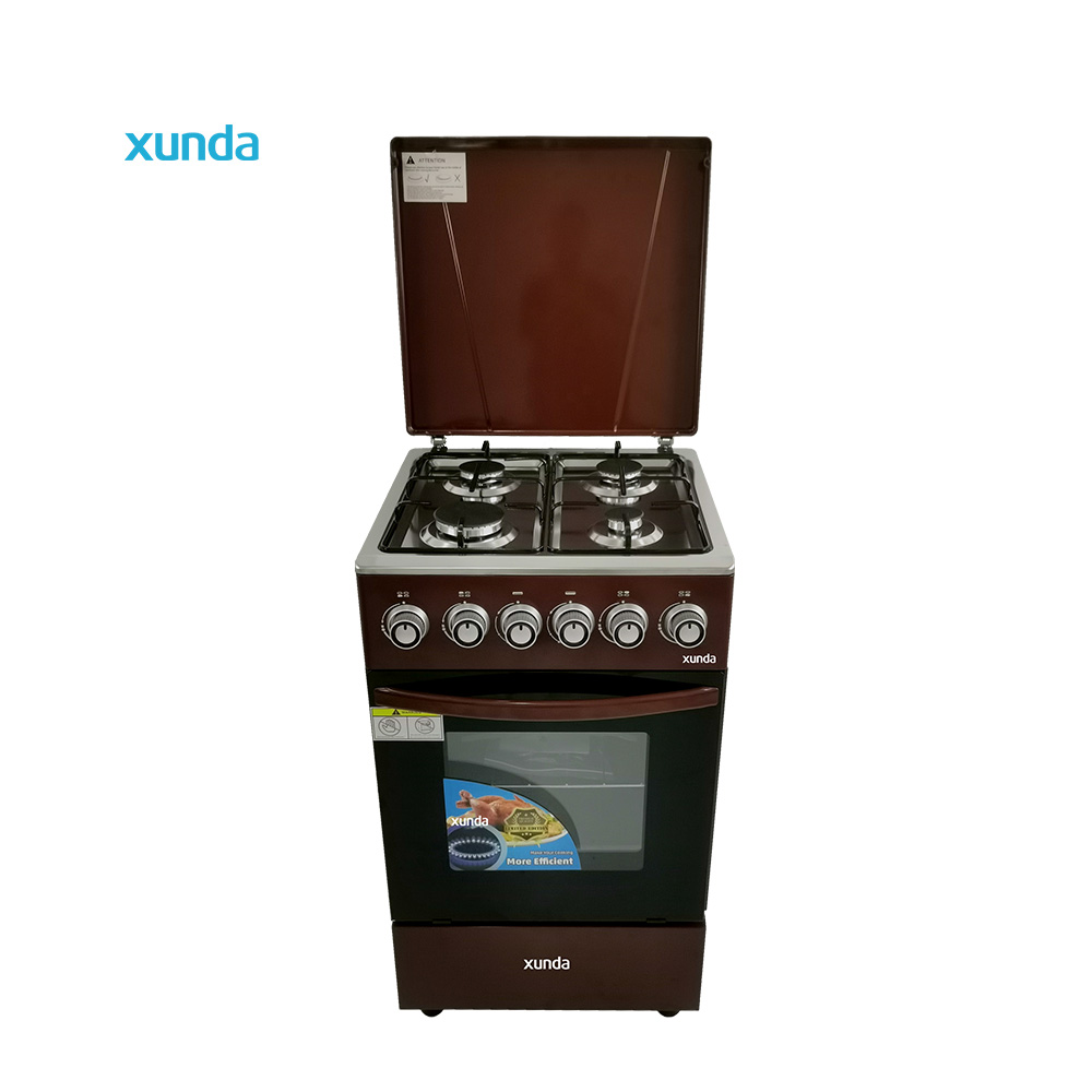 Xunda Free Standing Gas Stove with Electric Oven and Grill Built-in Oven Multi-Function Kitchen Appliance for Household Use