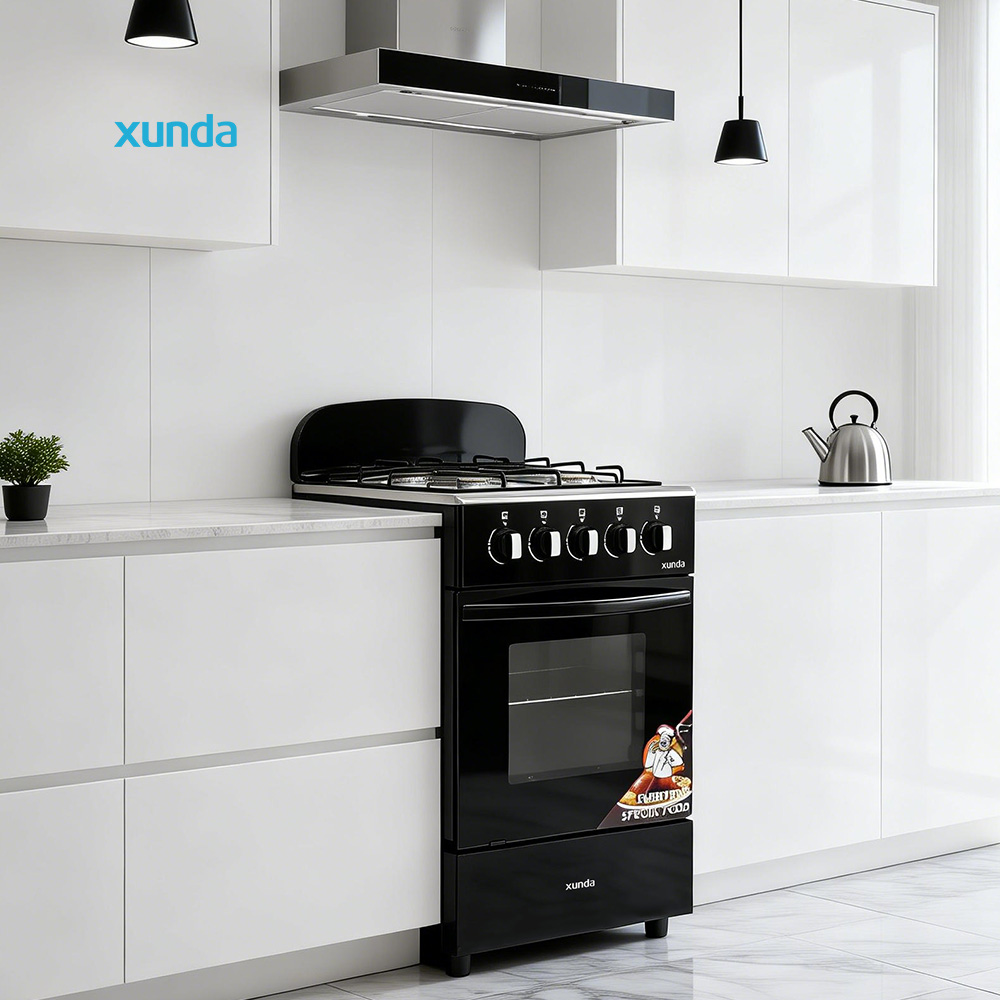 Xunda Multi-functional Gas Range 20 Inch 4 Burners Gas Range With Standard Ovens Kitchen Appliance Gas Cooker with Oven