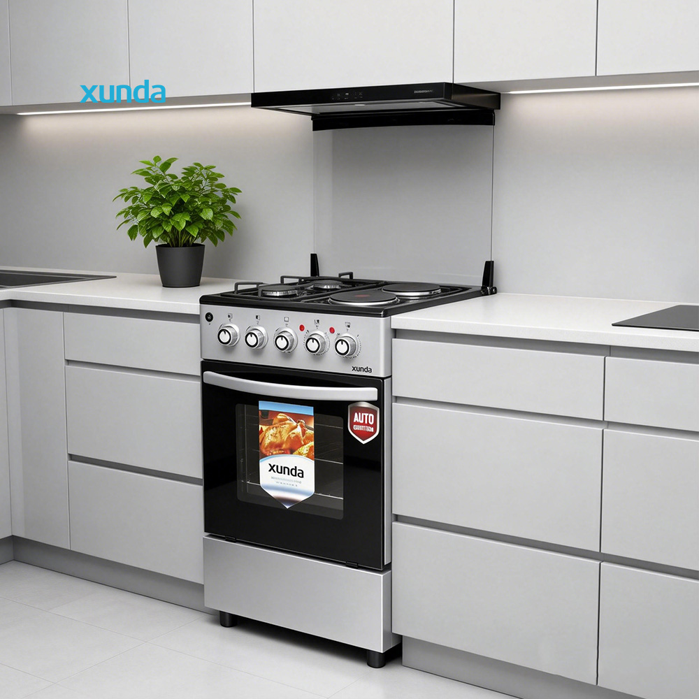 Xunda CKD SKD Combination Zhongshan Gas and Electric Stove Cooker With Oven