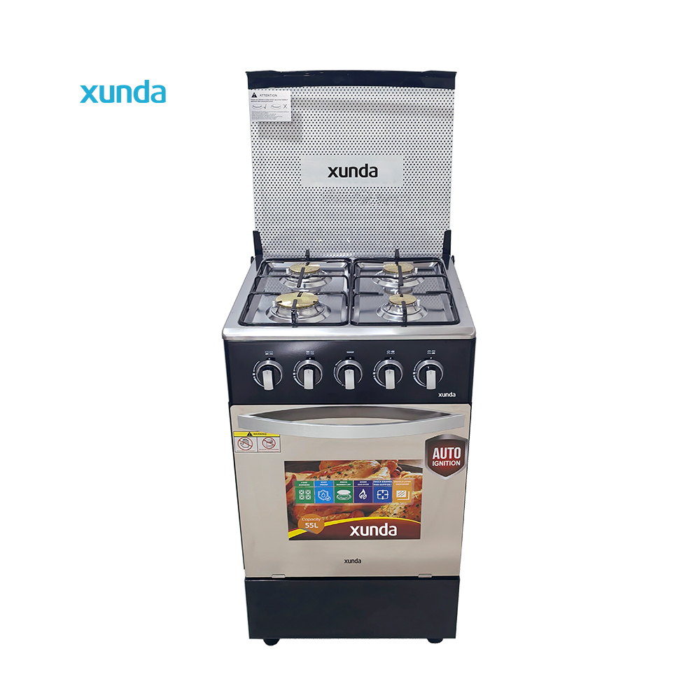 Xunda Gas Stove Kitchen Appliance Baking Cooking Gas Range Stove 4 Burner With Standing Oven Gazinire for Electric Stove