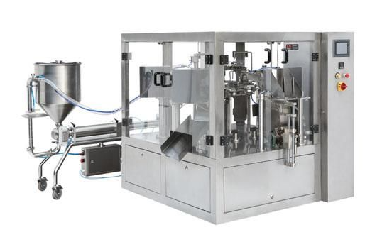 Rotary automatic folding ear packaging machine