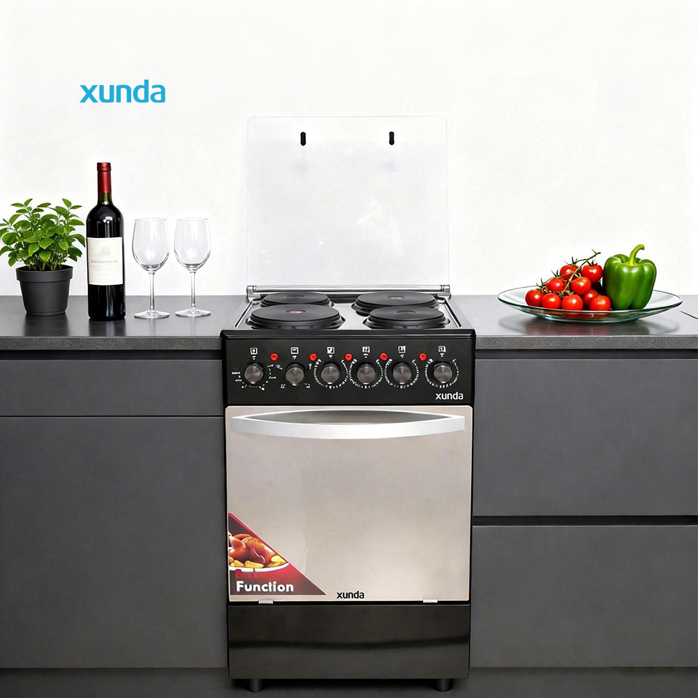 Xunda Factory CKD SKD Freestanding Stove Oven Intelligent Kitchen 4 Electric Hot Plate Full Electric Range with Oven for Home