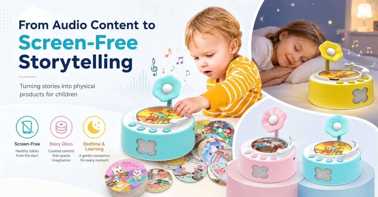 phonograph storyteller screen free leanring machine