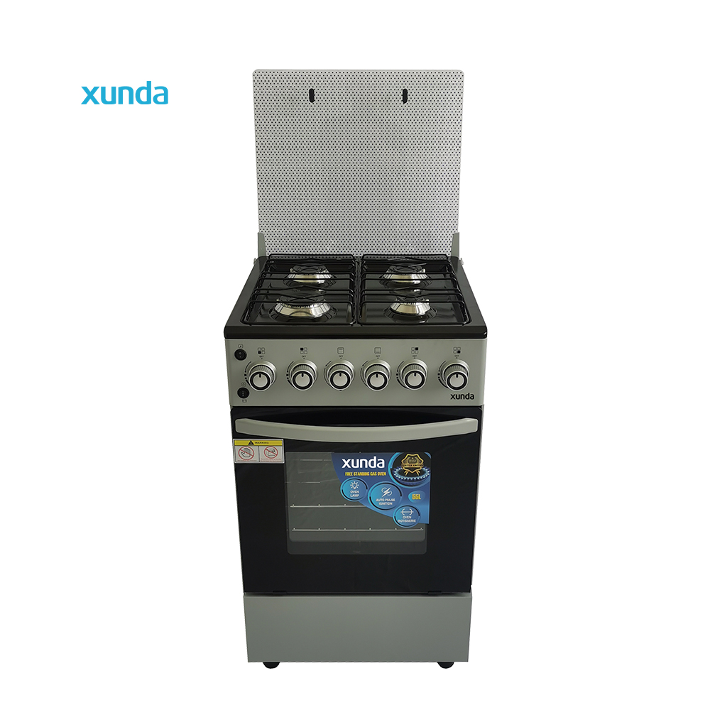 Xunda Combination Gas Range All-in-one Kitchen Machine Freestanding Oven Multifunctional 4 Burners Gas Stove with Oven and Grill